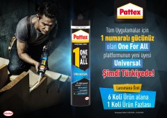 PATTEX PL 600 ONE FOR ALL UNIVERSAL MONTAJ YAPIŞTIRICI 375 GR