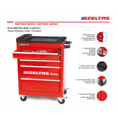 İZELTAŞ 5 ÇEKMECELİ PARTNER TAKIM DOLABI DOLU / 118 PARÇA