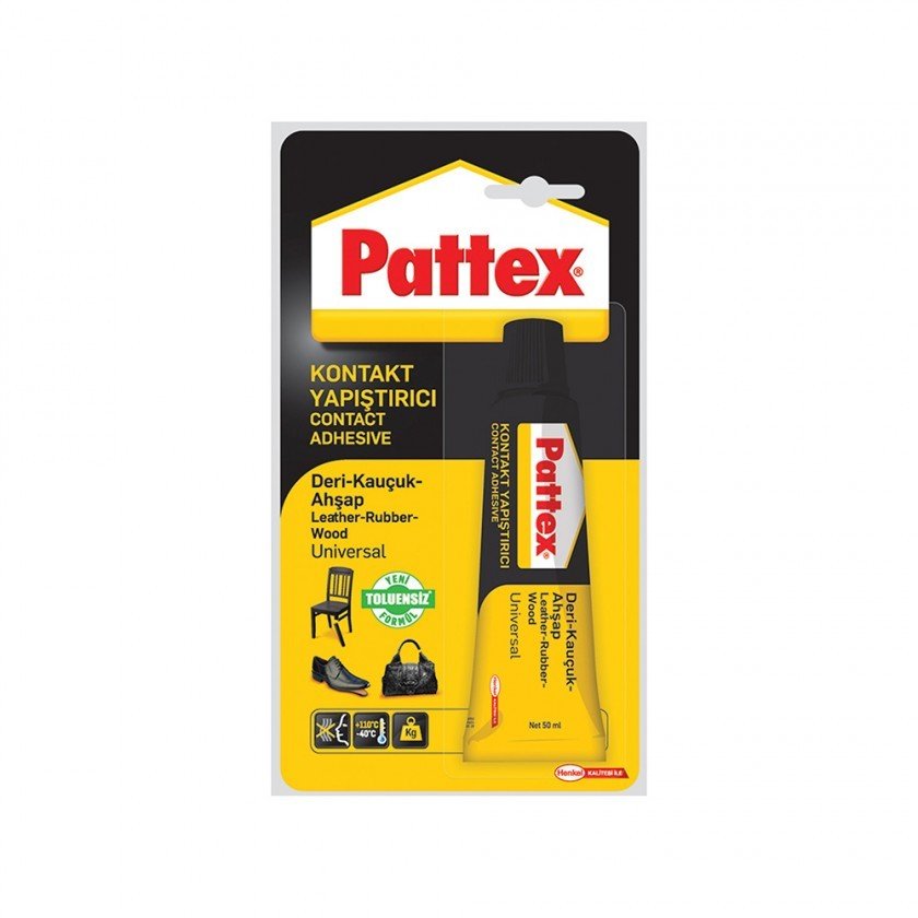 PATTEX UNIVERSAL DERİ-KAUÇUK-AHŞAP YAPIŞTIRICI 50ML
