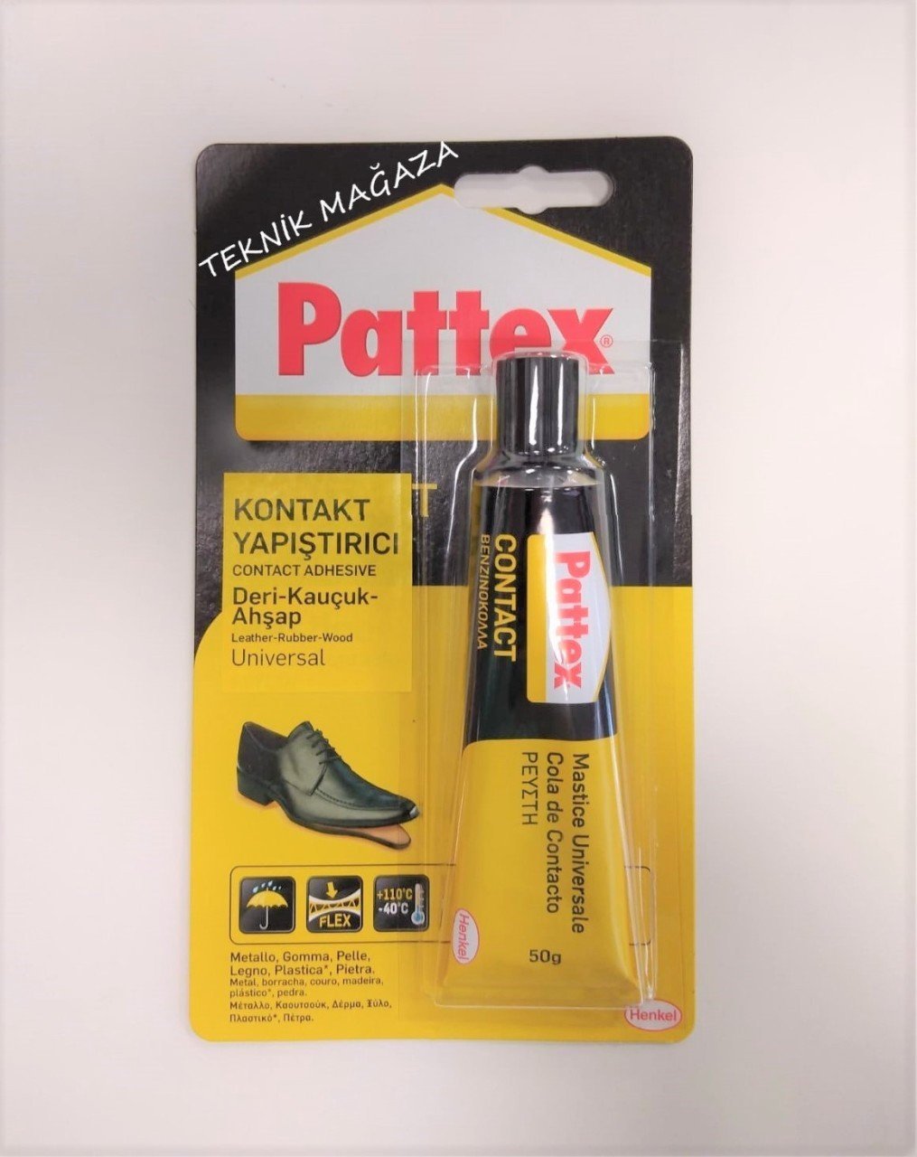 PATTEX DERİ-KAUÇUK-AHŞAP KONTAK YAPIŞTIRICI 50ML