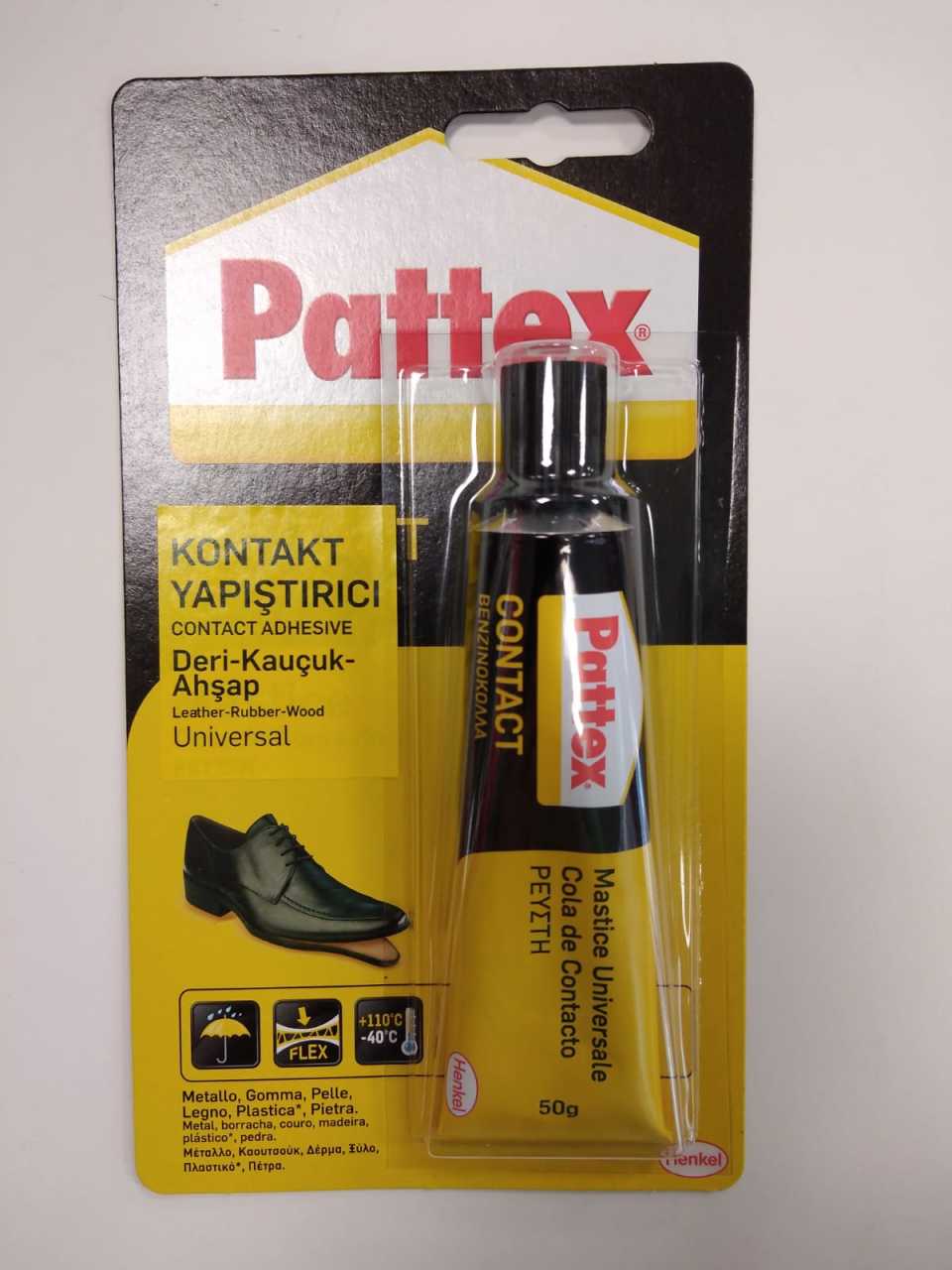 PATTEX DERİ-KAUÇUK-AHŞAP KONTAK YAPIŞTIRICI 50ML
