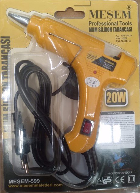 MEŞEM-599 MUM SİLİKON TABANCASI İNCE 20W