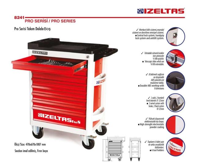 İZELTAŞ PRO8 DOLU TAKIM DOLABI