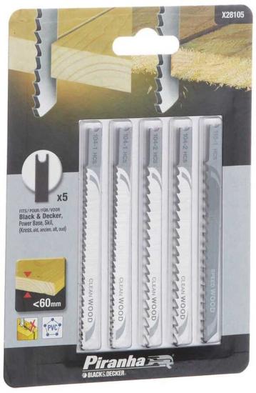 BLACK&DECKER X28105 DEKUPAJ AHSAP KESIM SETI 5 PRC